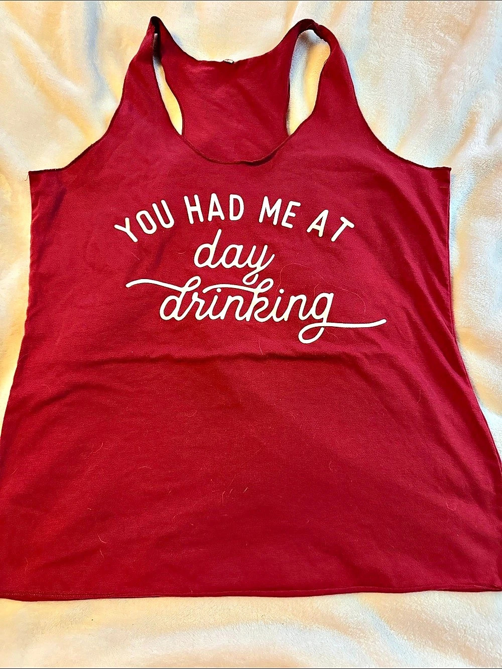 Red Graphic Tank Top Like New